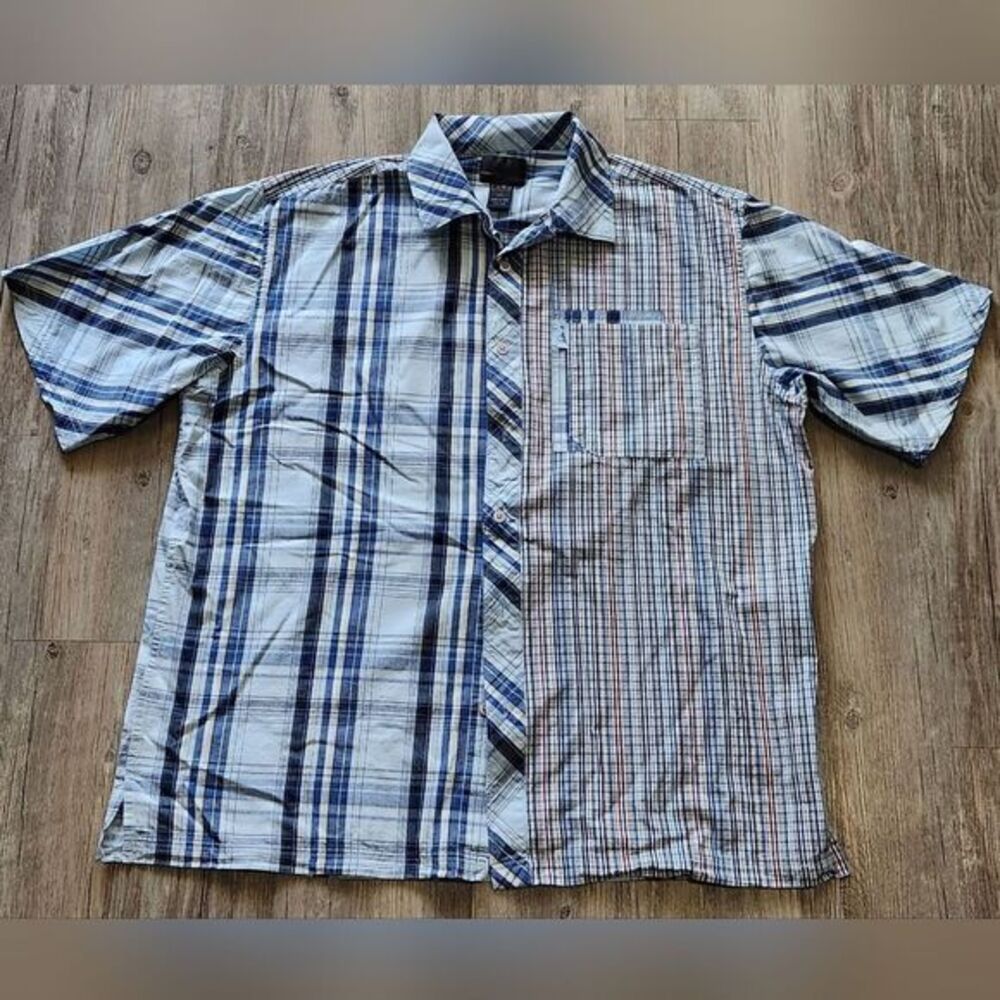 Vintage FUBU short sleeve plaid‎ shirt size XL